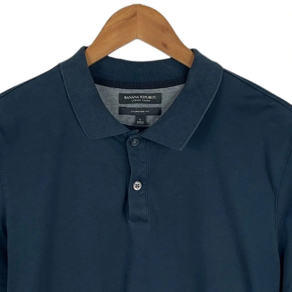 PO583 Mens Banana Republic Luxury Touch Standard Fit Polo Shirt M - Picture 3 of 4
